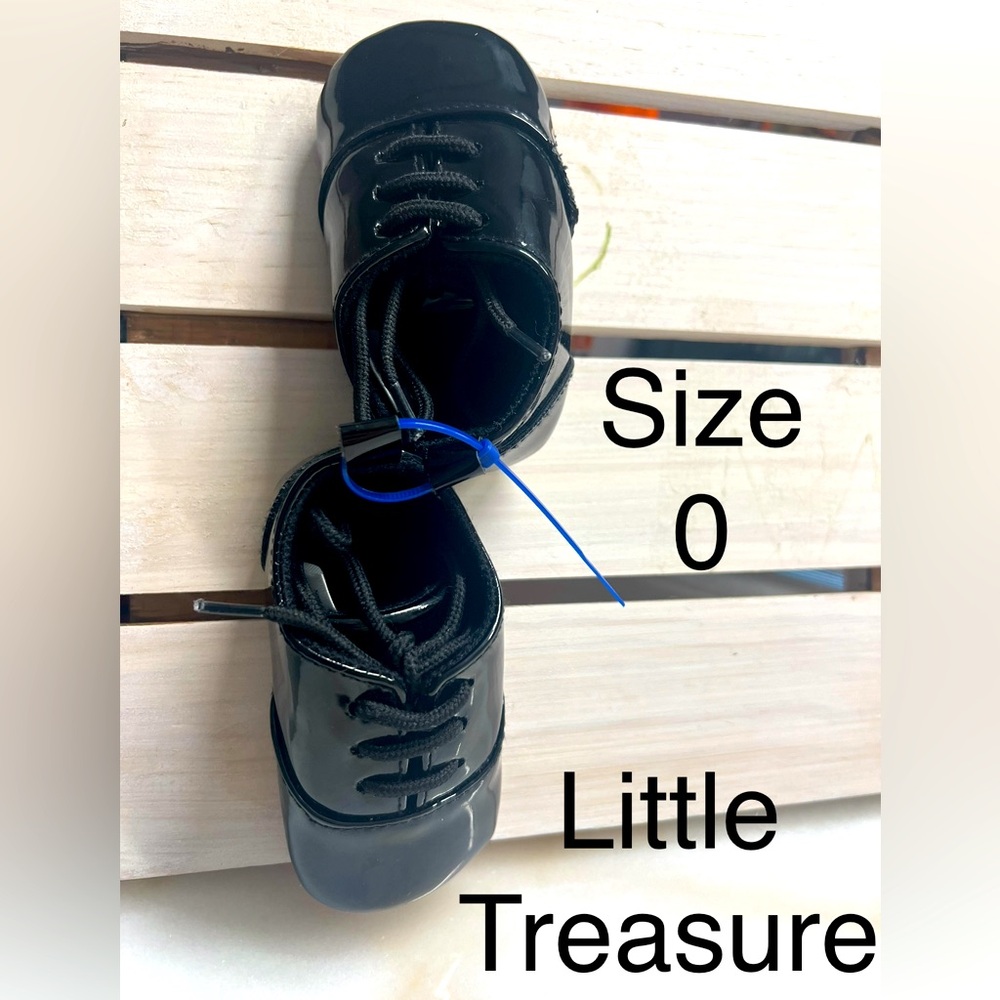 Infant black dress shoes